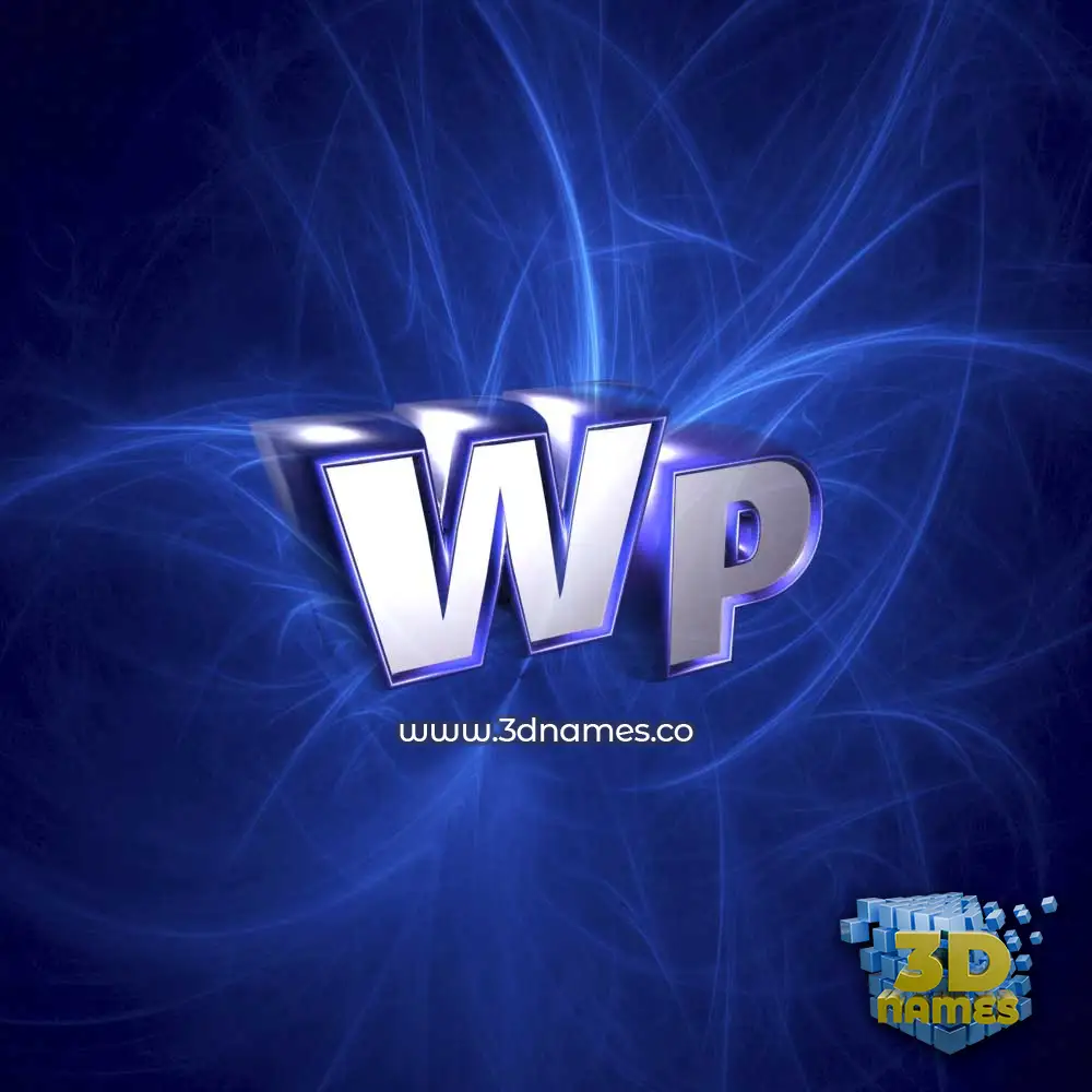 wp in Plasma style - 3D name wallpaper