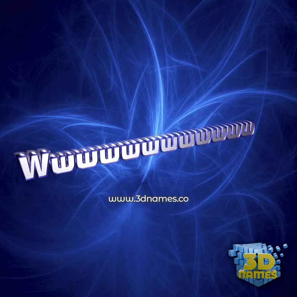 wwwwwwwwwwww in Plasma style - 3D name wallpaper