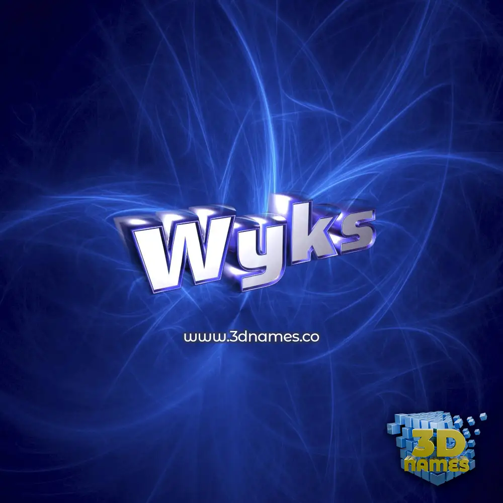 wyks in Plasma style - 3D name wallpaper