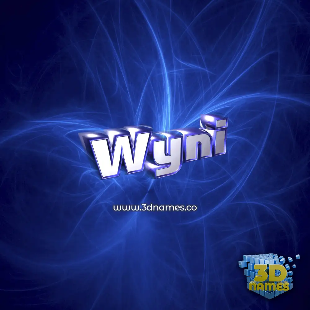 wyni in Plasma style - 3D name wallpaper