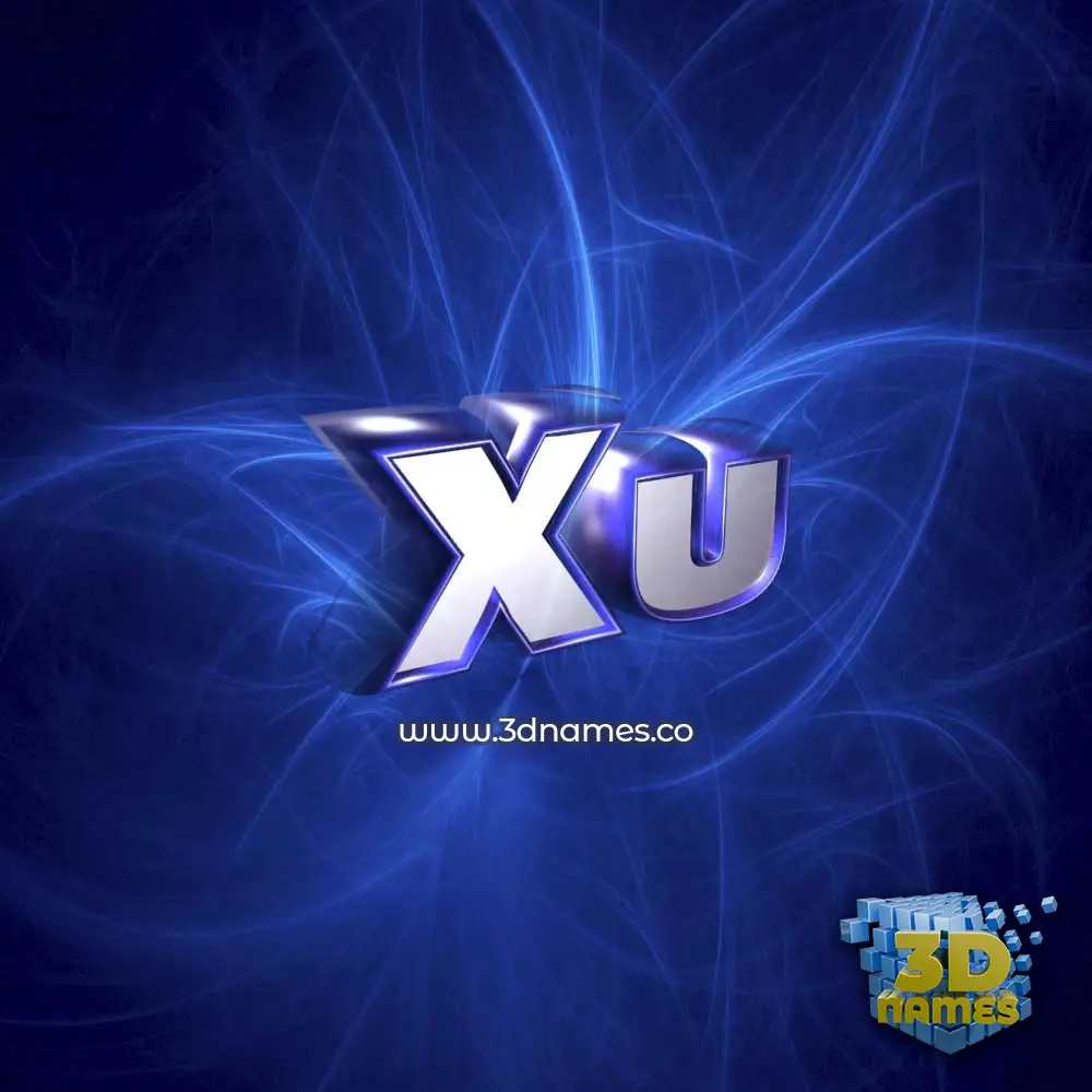 xu in Plasma style - 3D name wallpaper