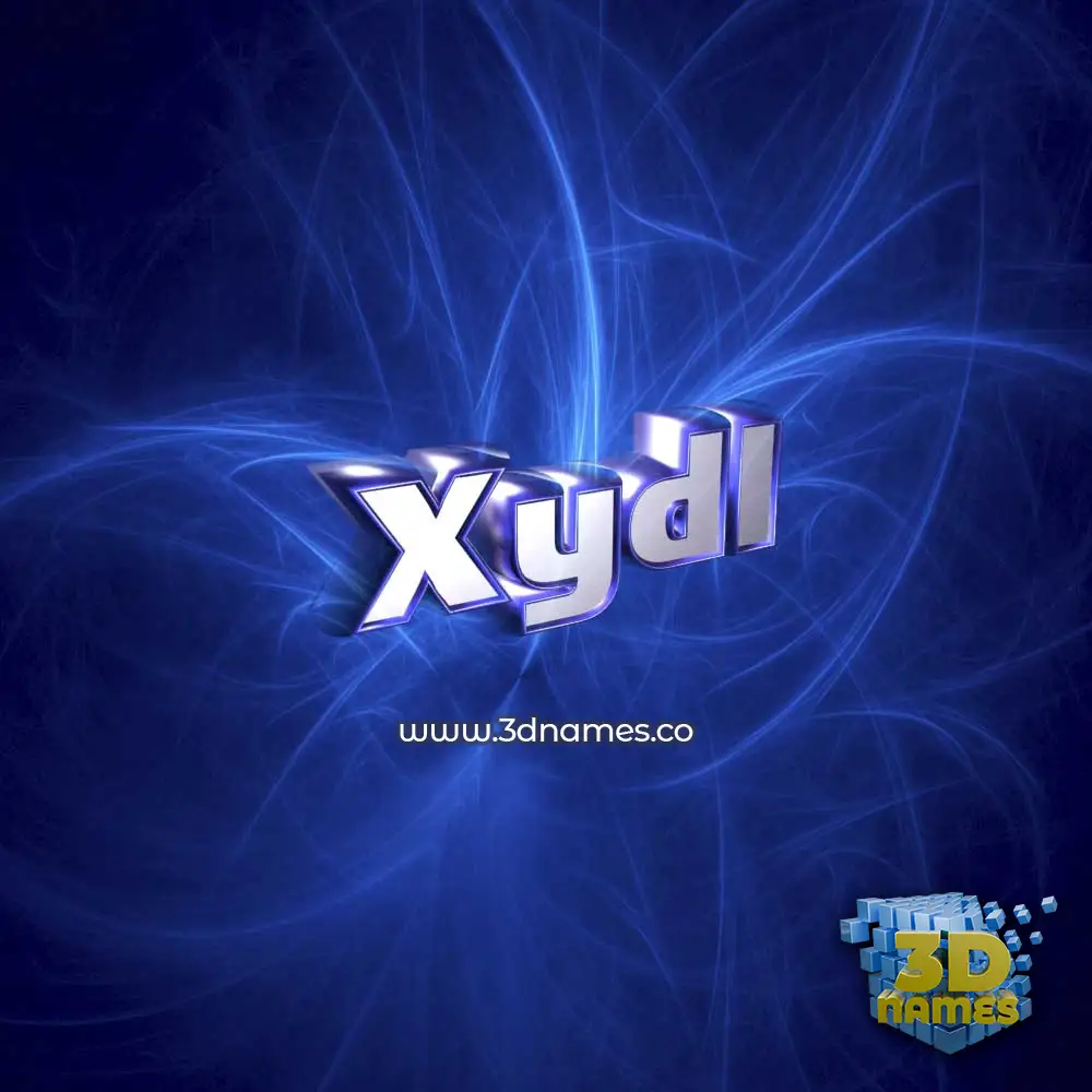 xydl in Plasma style - 3D name wallpaper