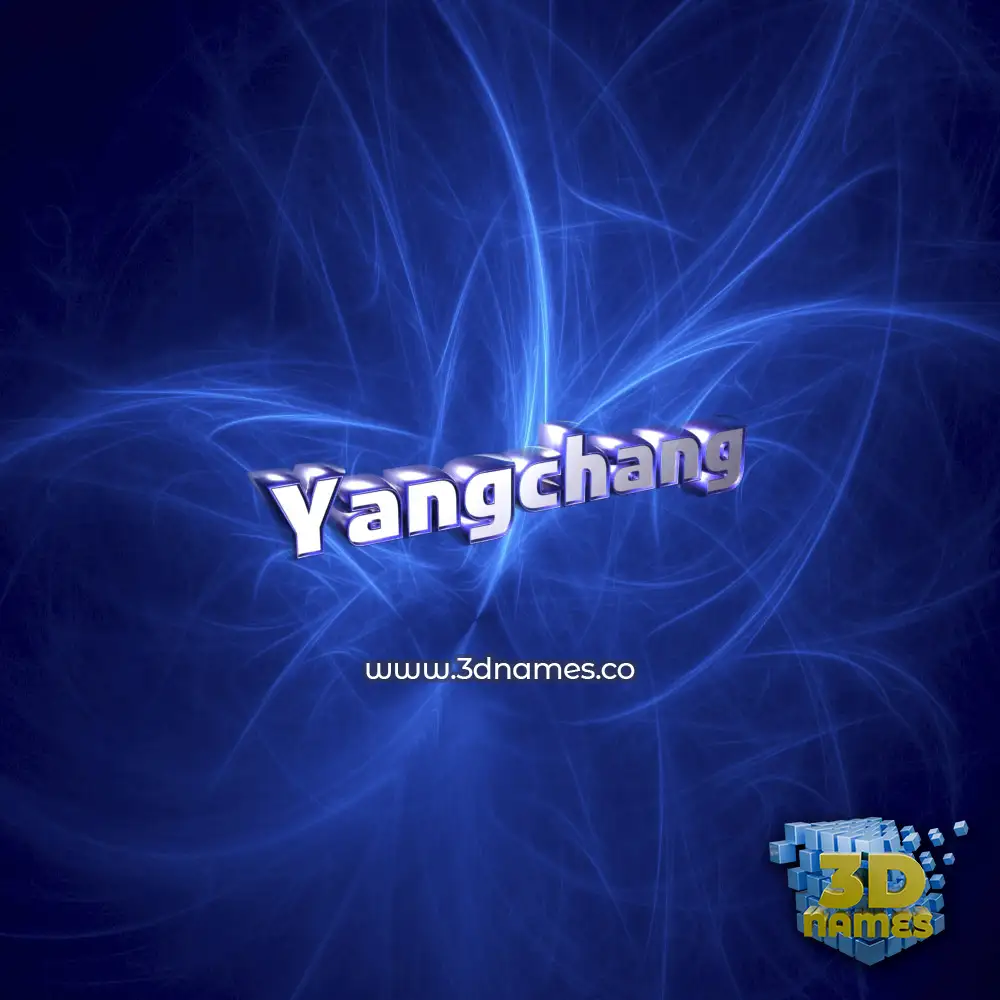yangchang in Plasma style - 3D name wallpaper