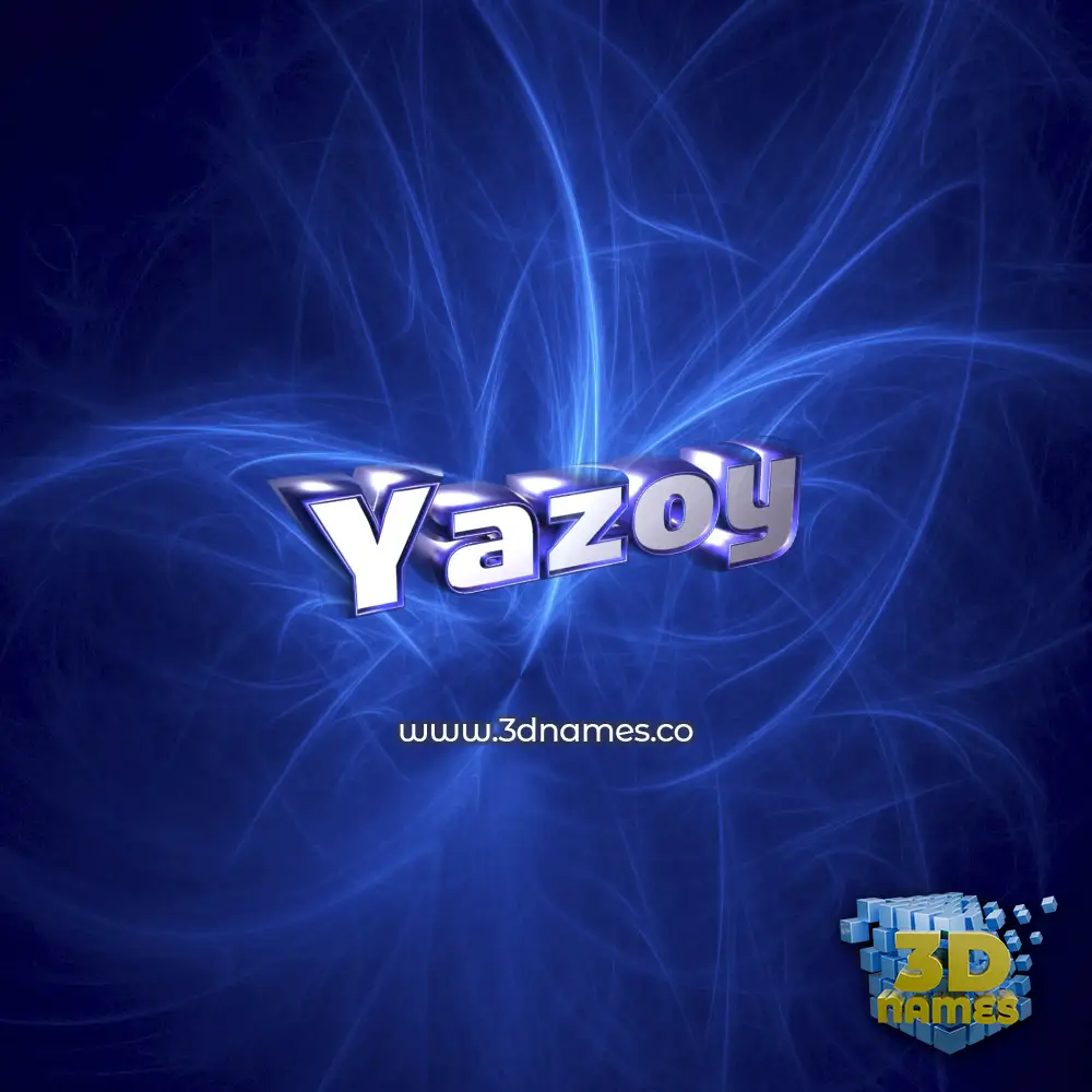 yazoy in Plasma style - 3D name wallpaper