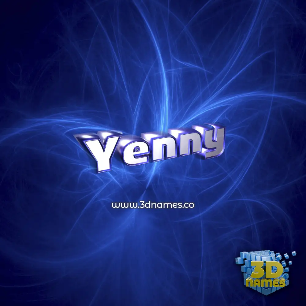 yenny in Plasma style - 3D name wallpaper