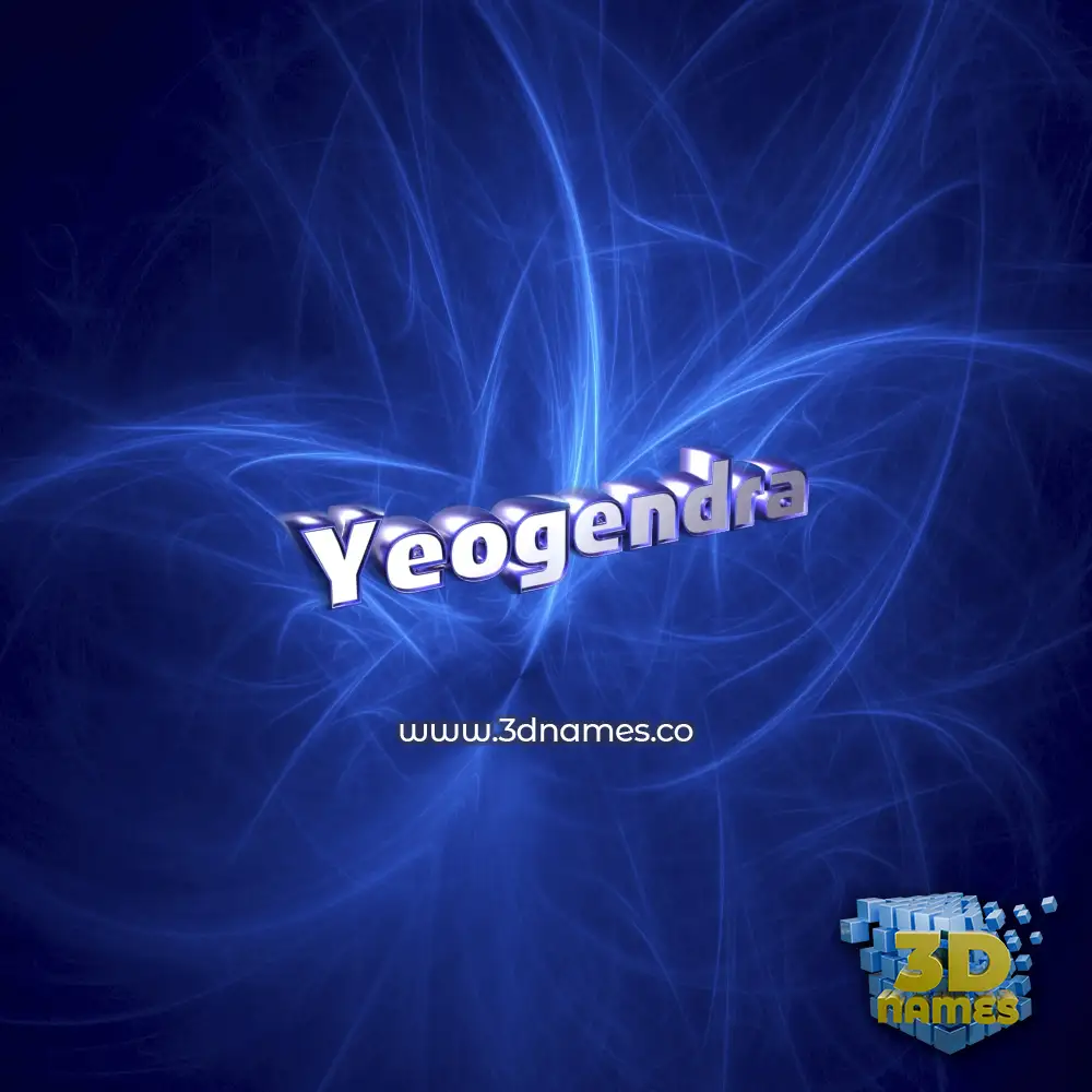 yeogendra in Plasma style - 3D name wallpaper
