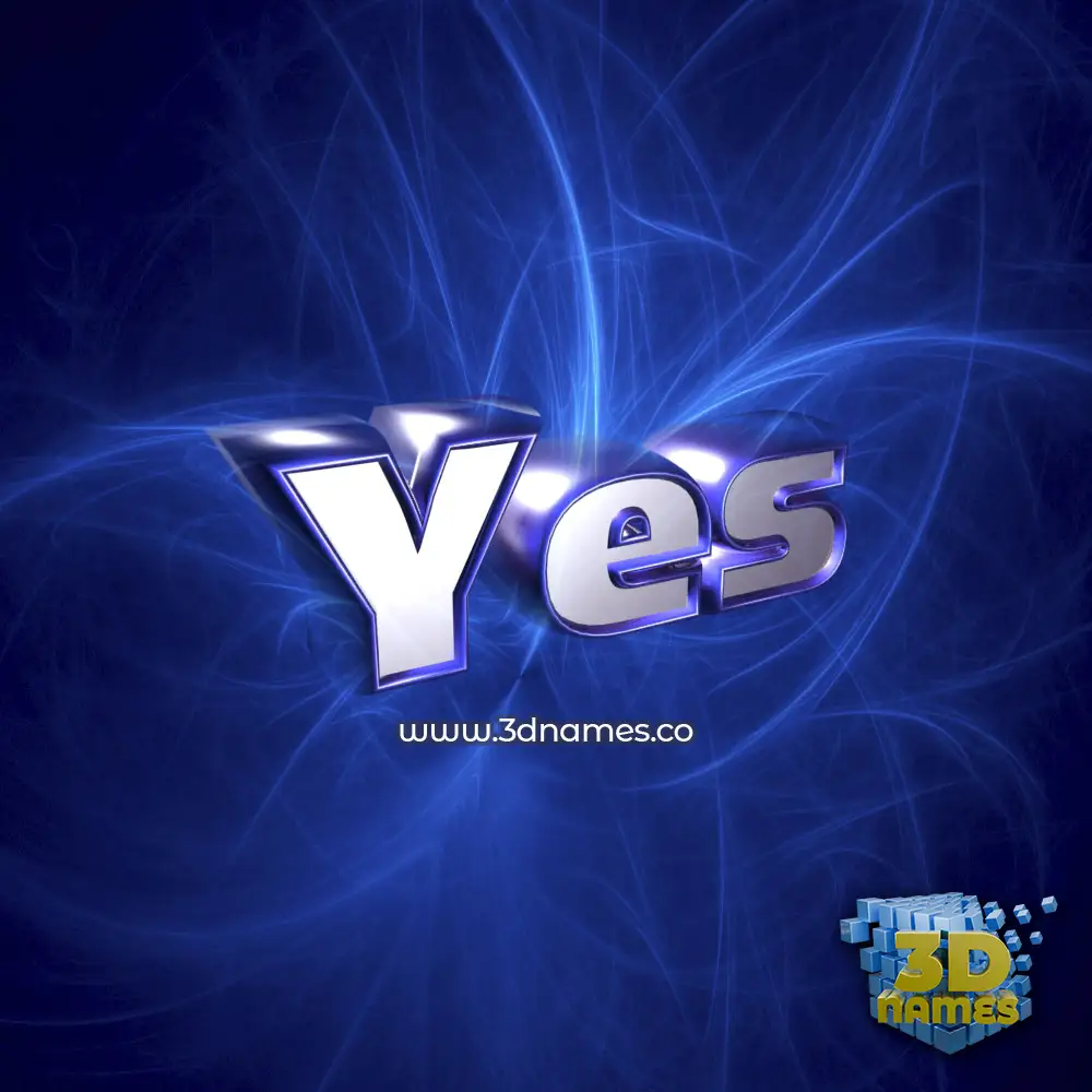 yes in Plasma style - 3D name wallpaper