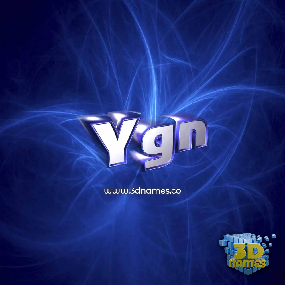 ygn in Plasma style - 3D name wallpaper