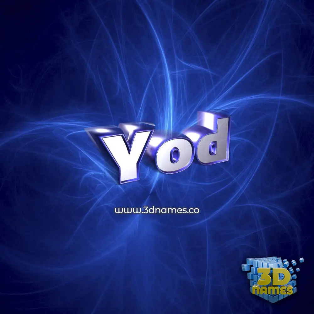yod in Plasma style - 3D name wallpaper