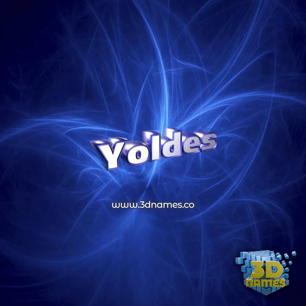 yoldes in Plasma style - 3D name wallpaper