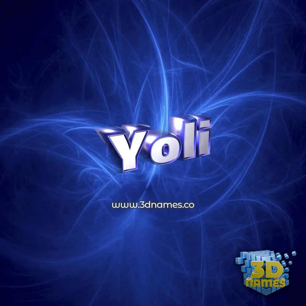 yoli in Plasma style - 3D name wallpaper