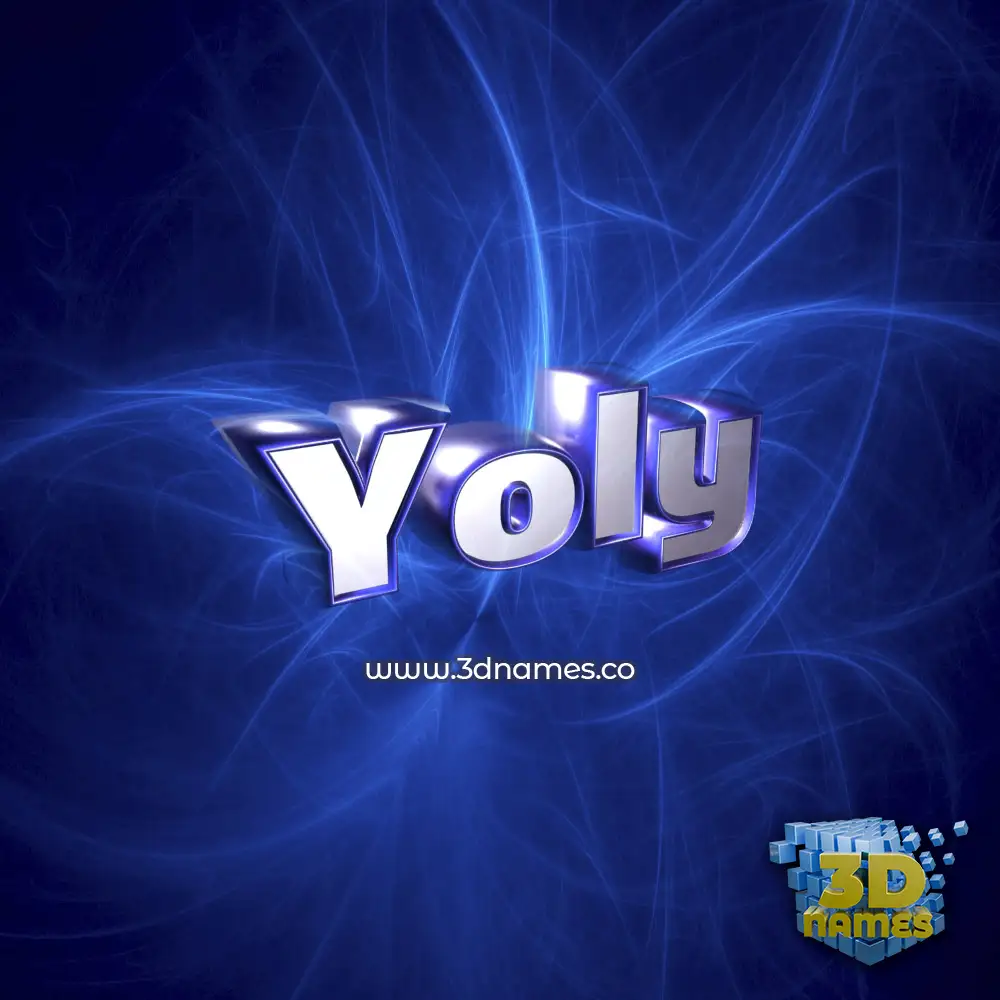 yoly in Plasma style - 3D name wallpaper