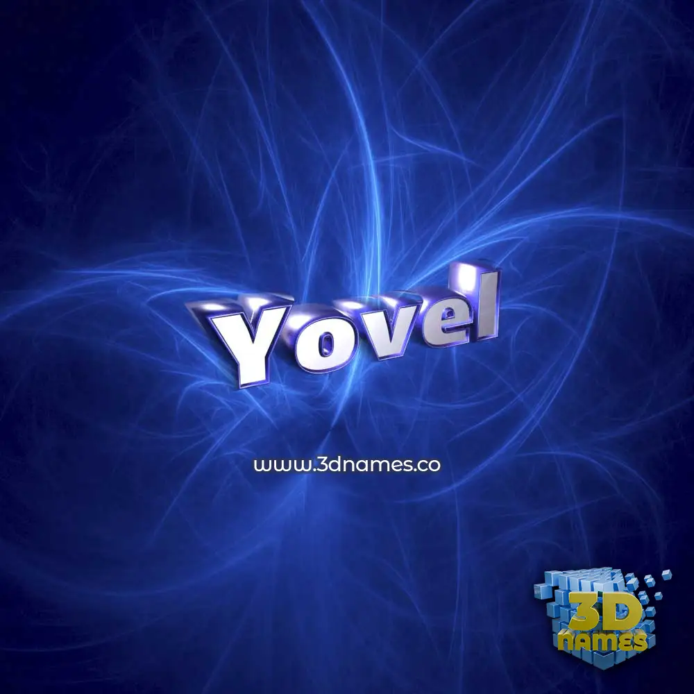 yovel in Plasma style - 3D name wallpaper