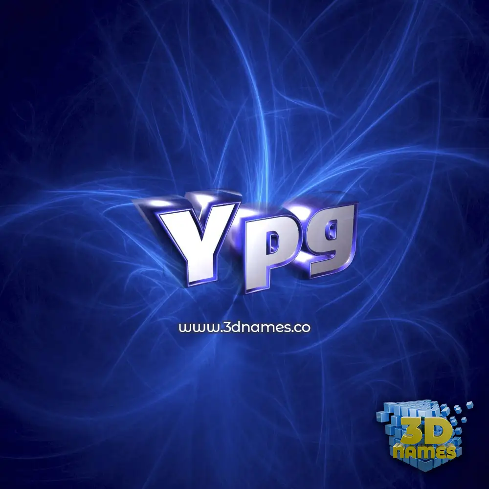 ypg in Plasma style - 3D name wallpaper
