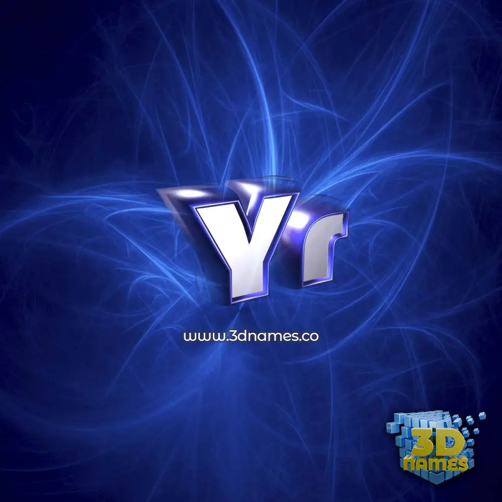 yr in Plasma style - 3D name wallpaper