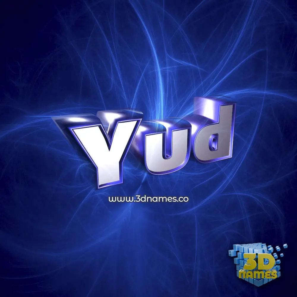 yud in Plasma style - 3D name wallpaper