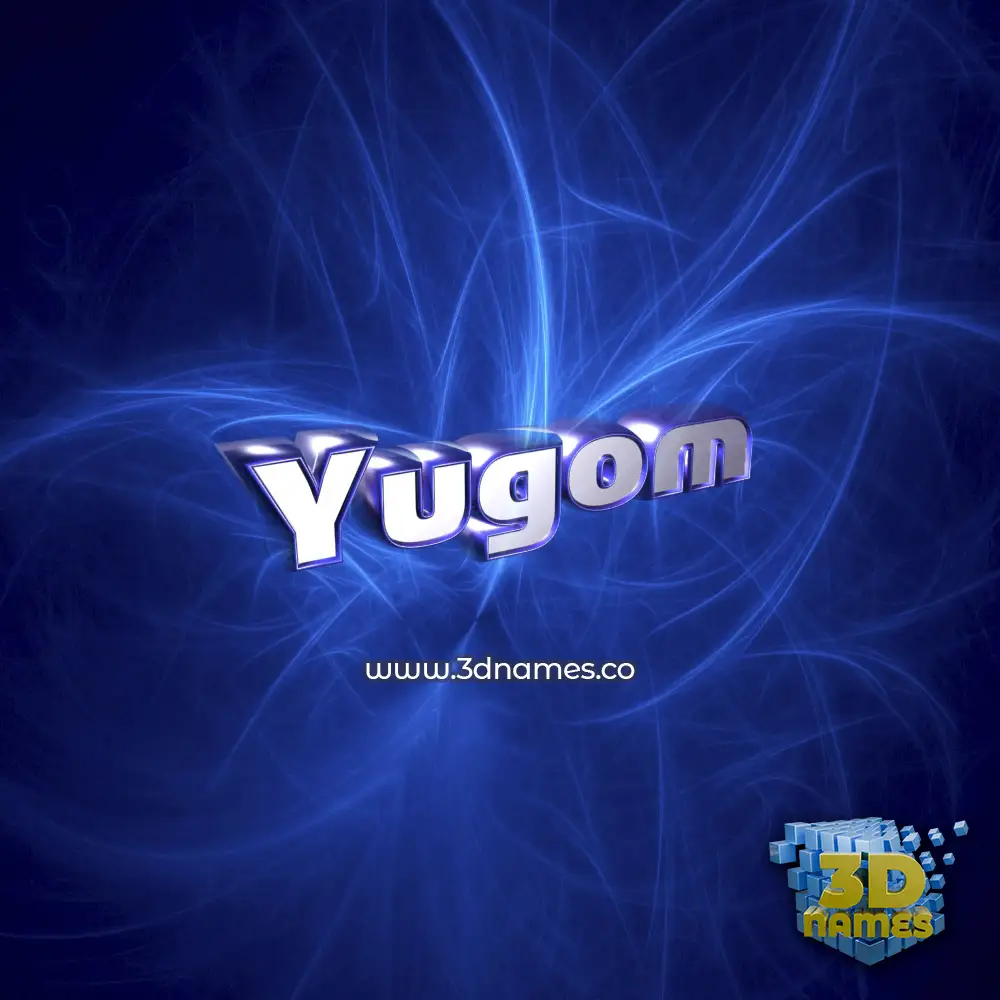 yugom in Plasma style - 3D name wallpaper