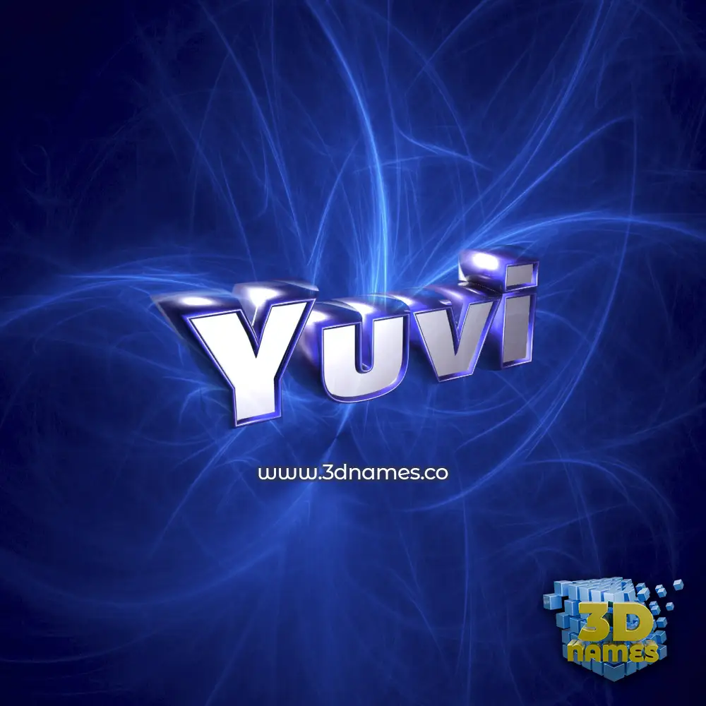 yuvi in Plasma style - 3D name wallpaper