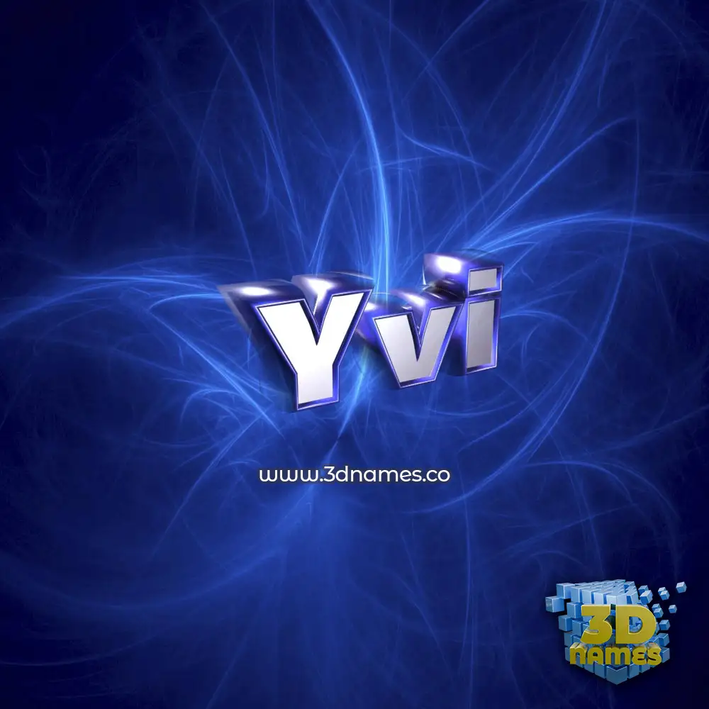 yvi in Plasma style - 3D name wallpaper