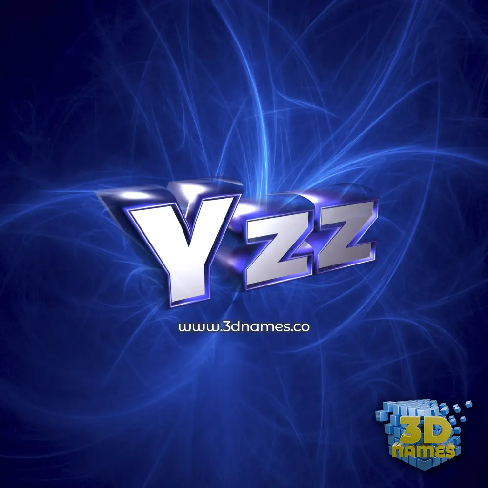 yzz in Plasma style - 3D name wallpaper