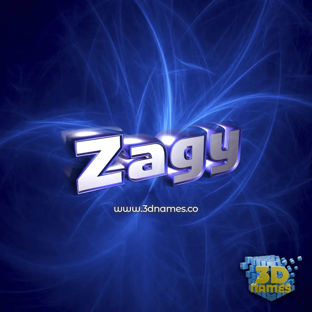 zagy in Plasma style - 3D name wallpaper