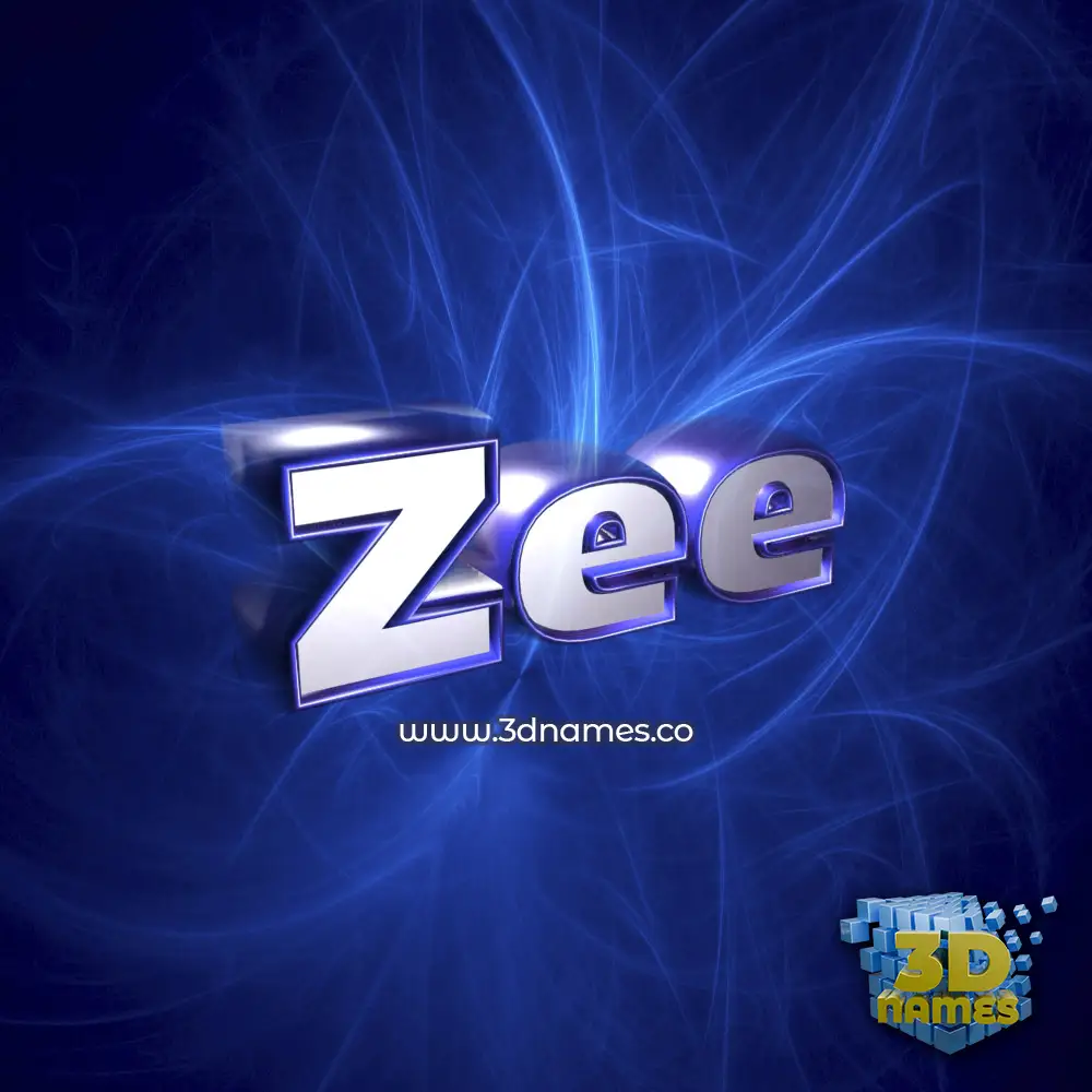 zee in Plasma style - 3D name wallpaper