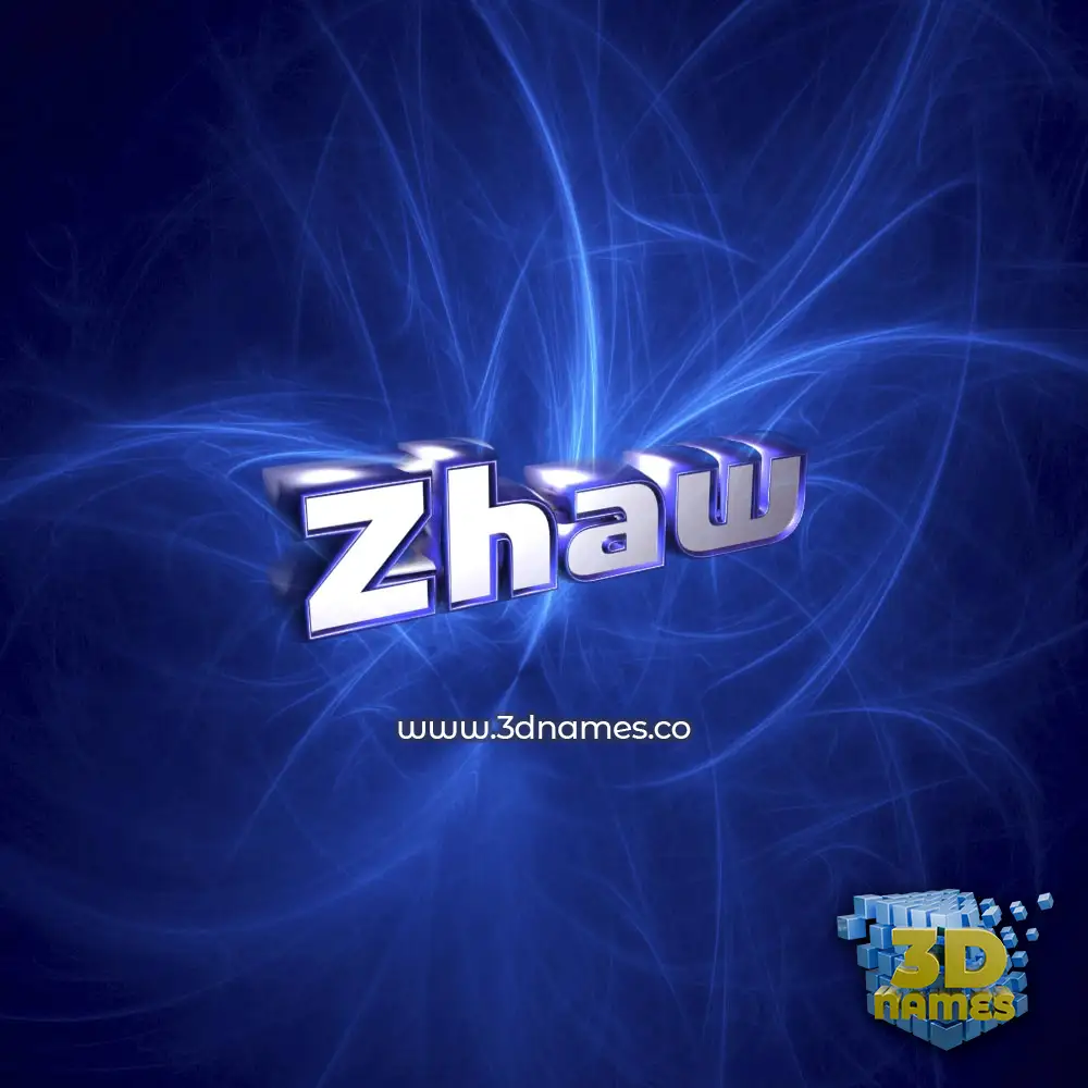 zhaw in Plasma style - 3D name wallpaper