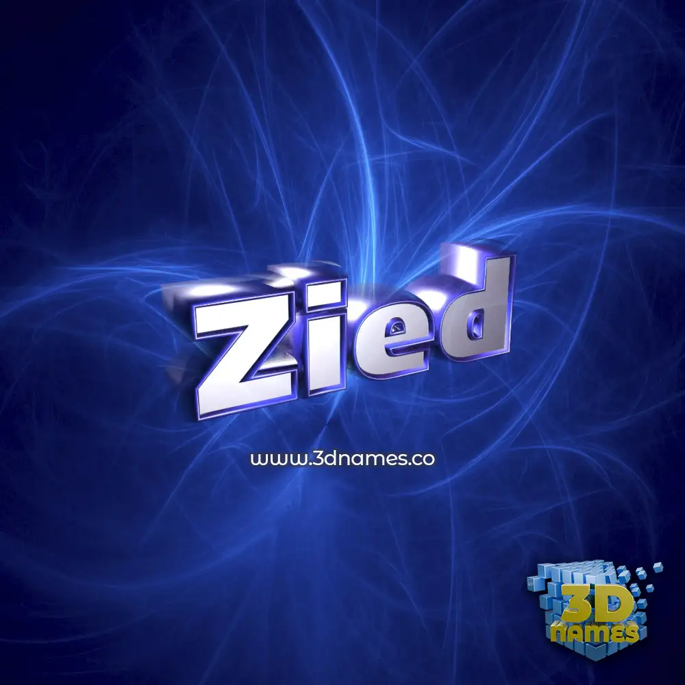 zied in Plasma style - 3D name wallpaper