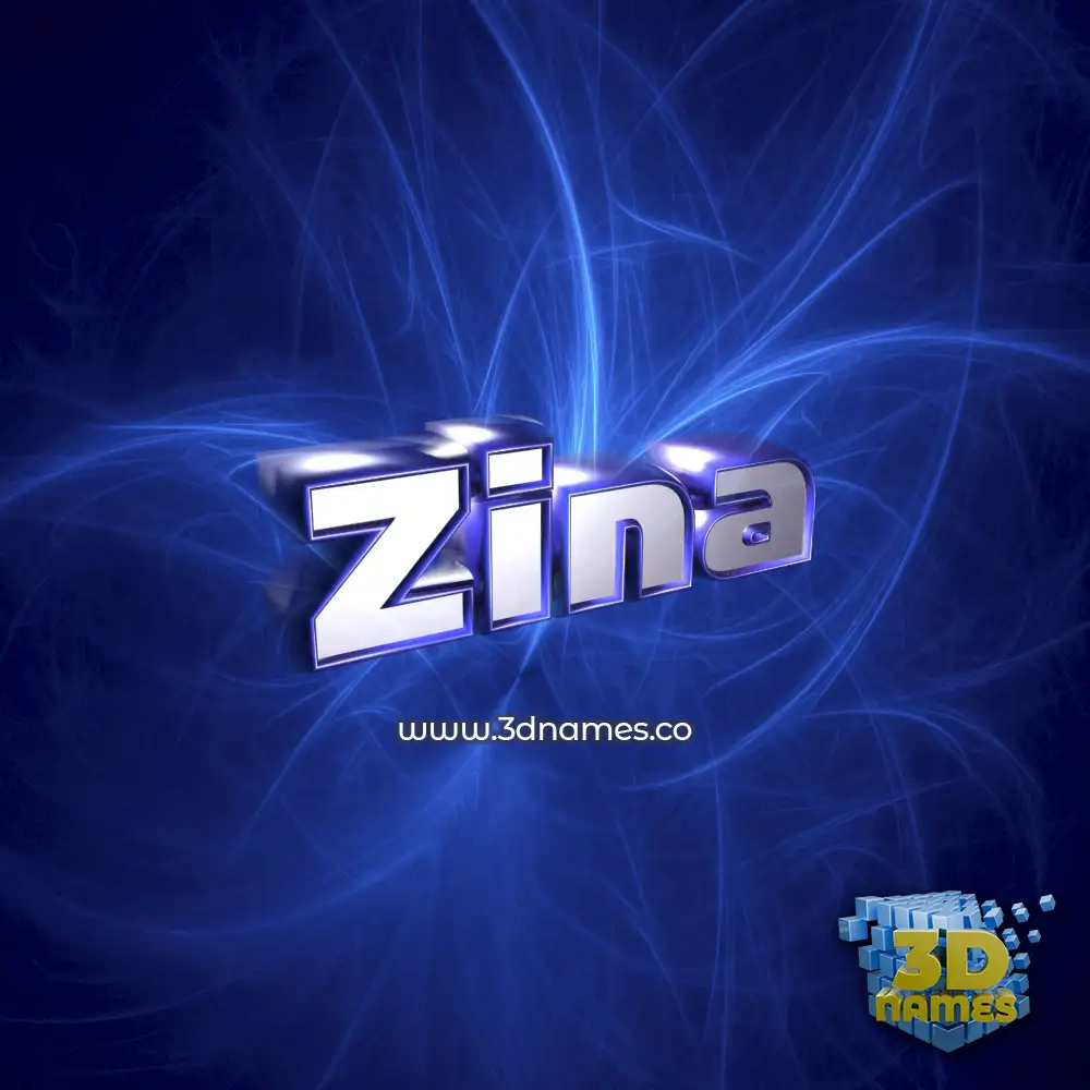 zina in Plasma style - 3D name wallpaper