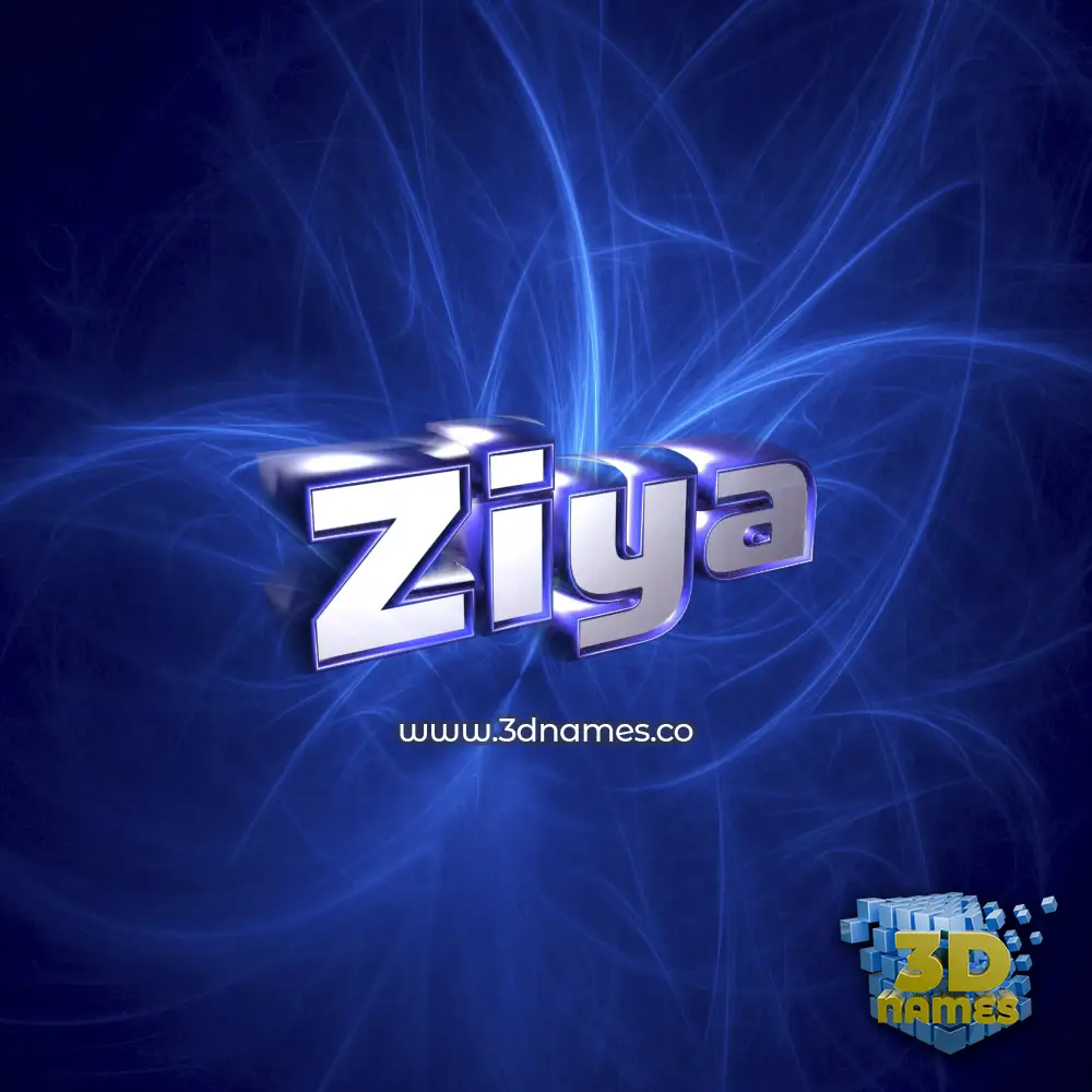 ziya in Plasma style - 3D name wallpaper