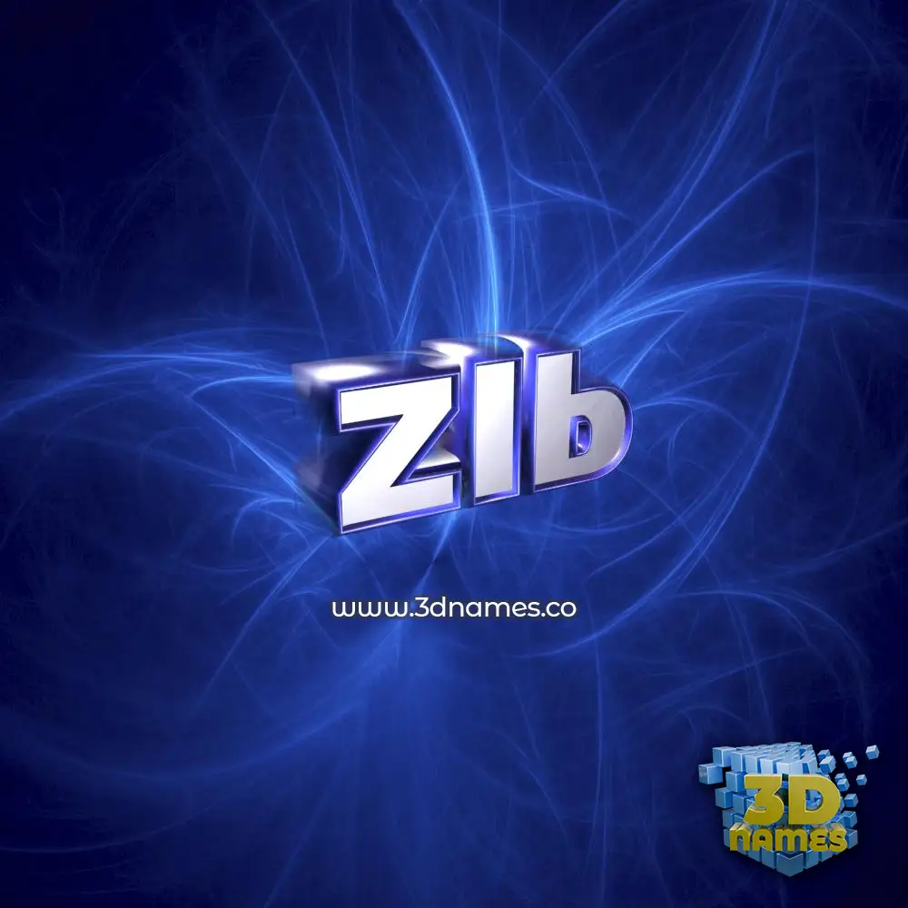 zlb in Plasma style - 3D name wallpaper