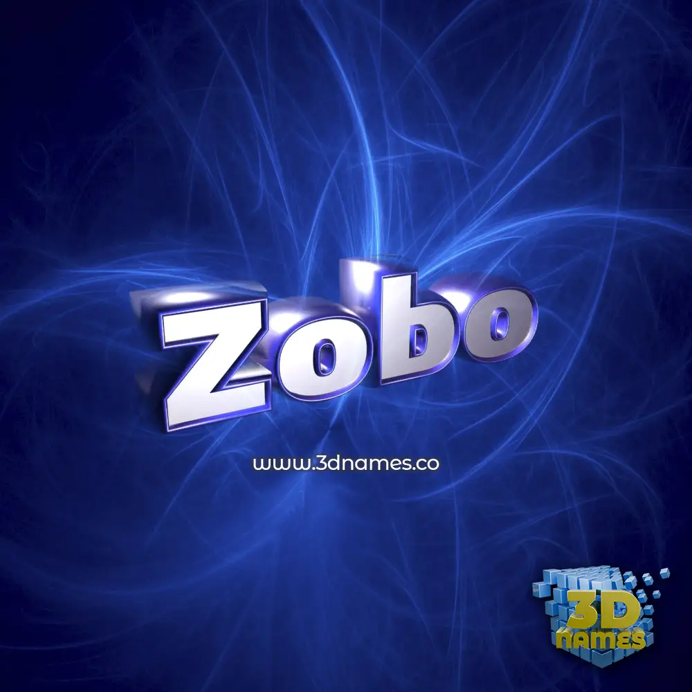 zobo in Plasma style - 3D name wallpaper