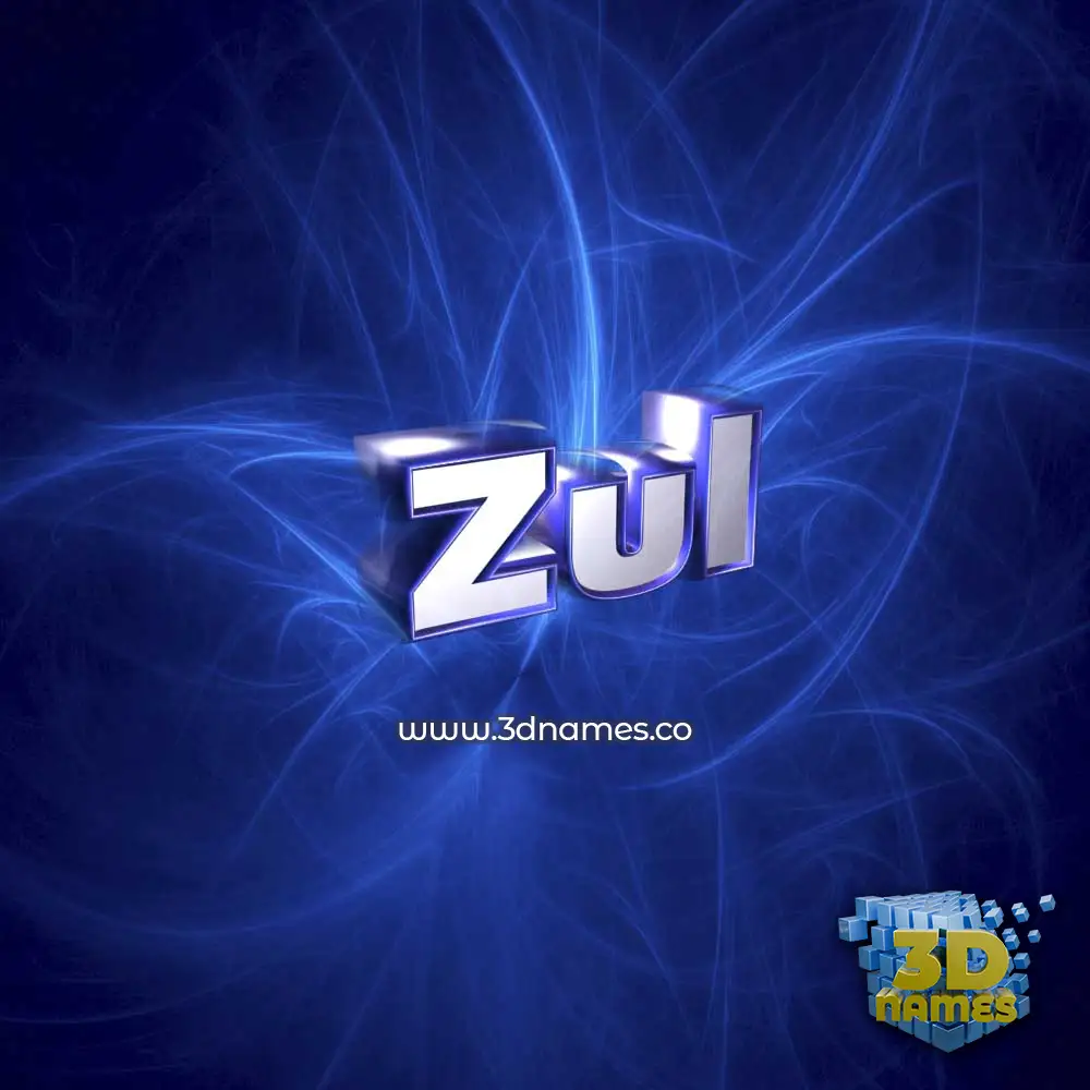 zul in Plasma style - 3D name wallpaper