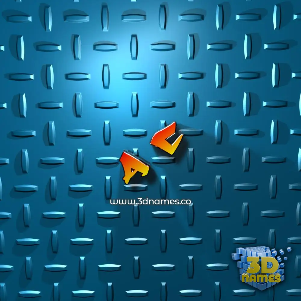 a c in Grid Style style - 3D name wallpaper