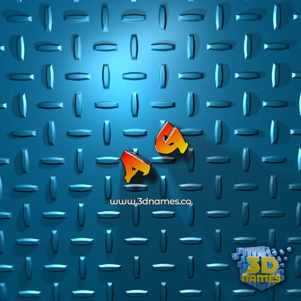 a g in Grid Style style - 3D name wallpaper