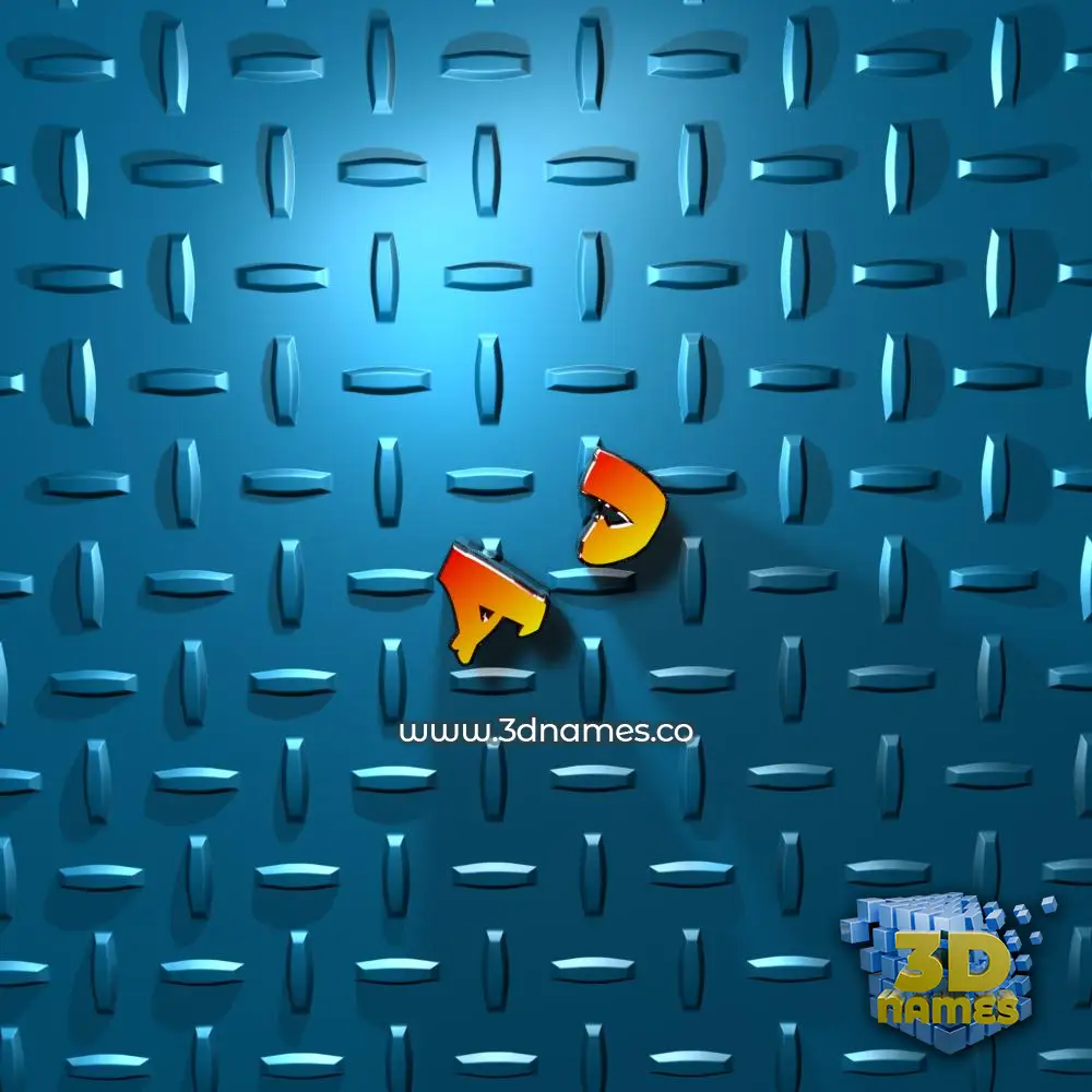 a j in Grid Style style - 3D name wallpaper