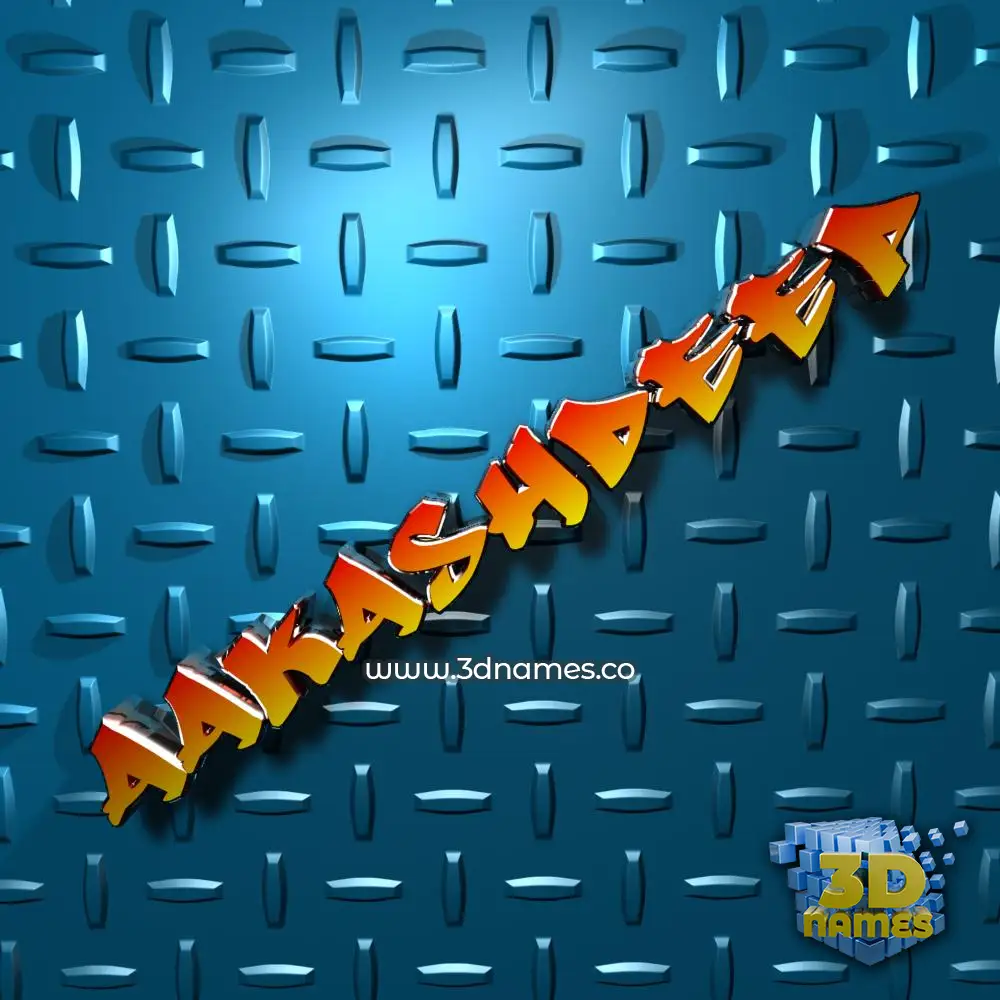 aakashdeep in Grid Style style - 3D name wallpaper