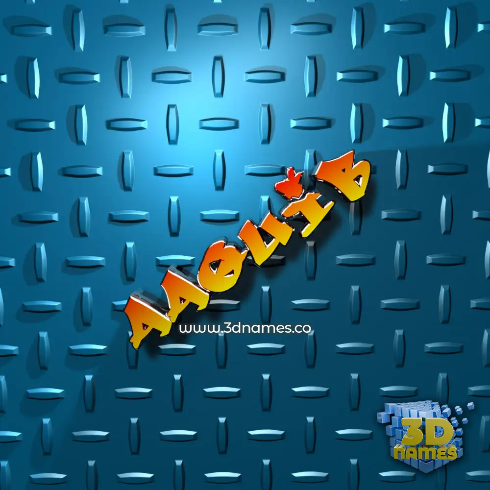 aaquib in Grid Style style - 3D name wallpaper