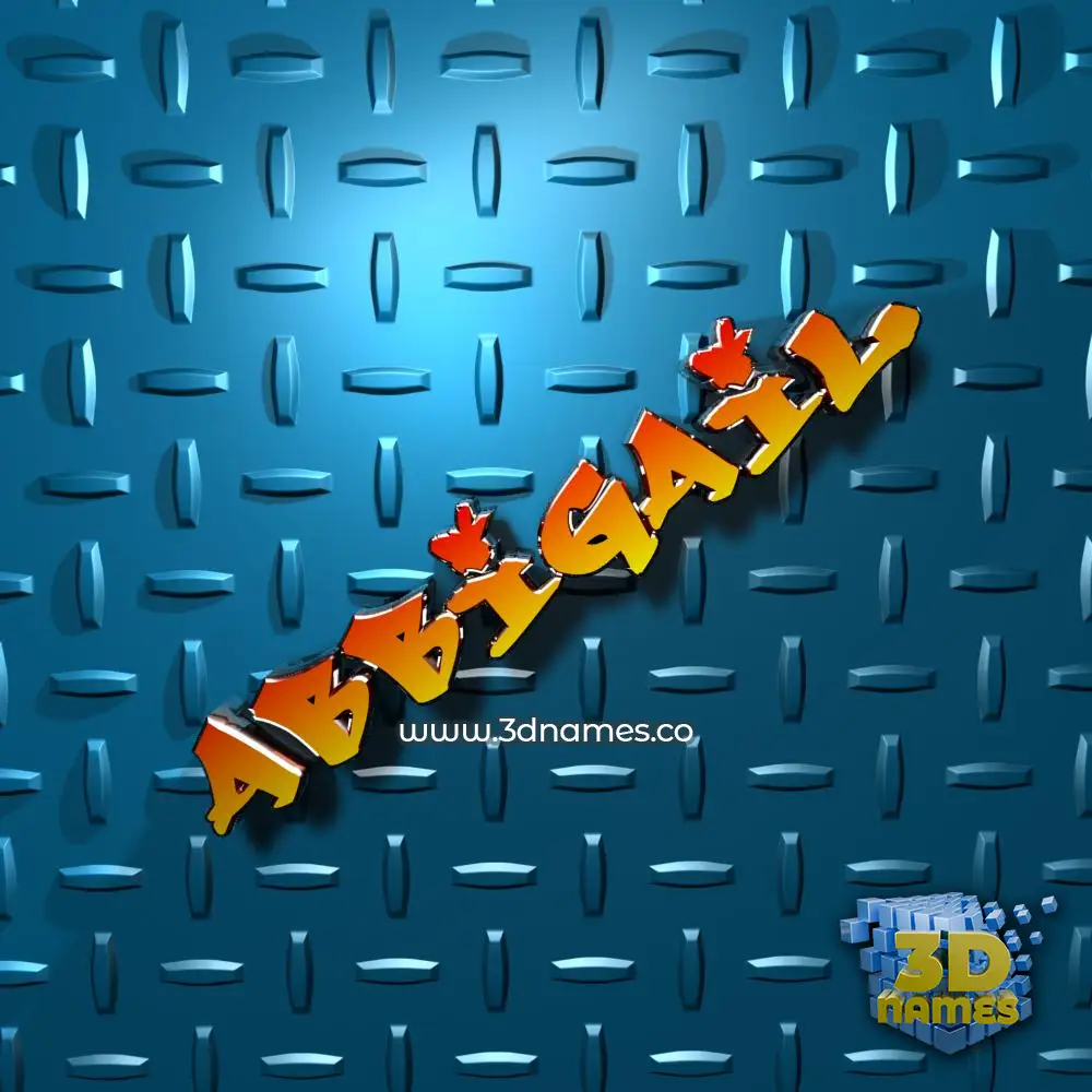 abbigail in Grid Style style - 3D name wallpaper