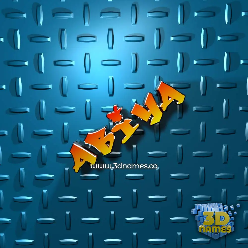 abiya in Grid Style style - 3D name wallpaper