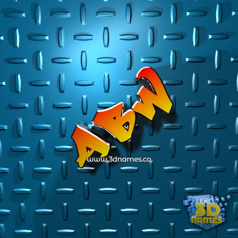 abw in Grid Style style - 3D name wallpaper