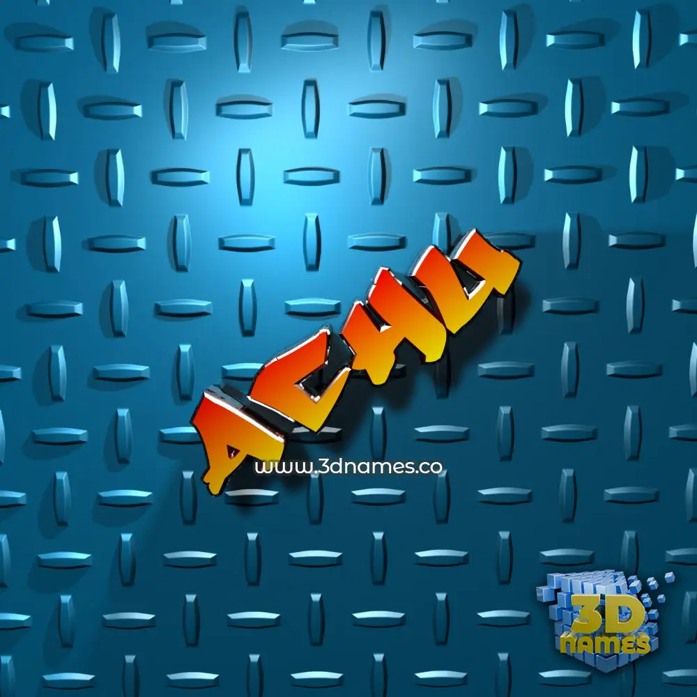 achu in Grid Style style - 3D name wallpaper