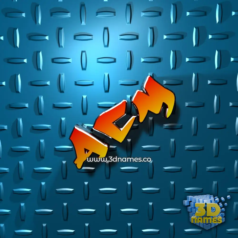 acm in Grid Style style - 3D name wallpaper