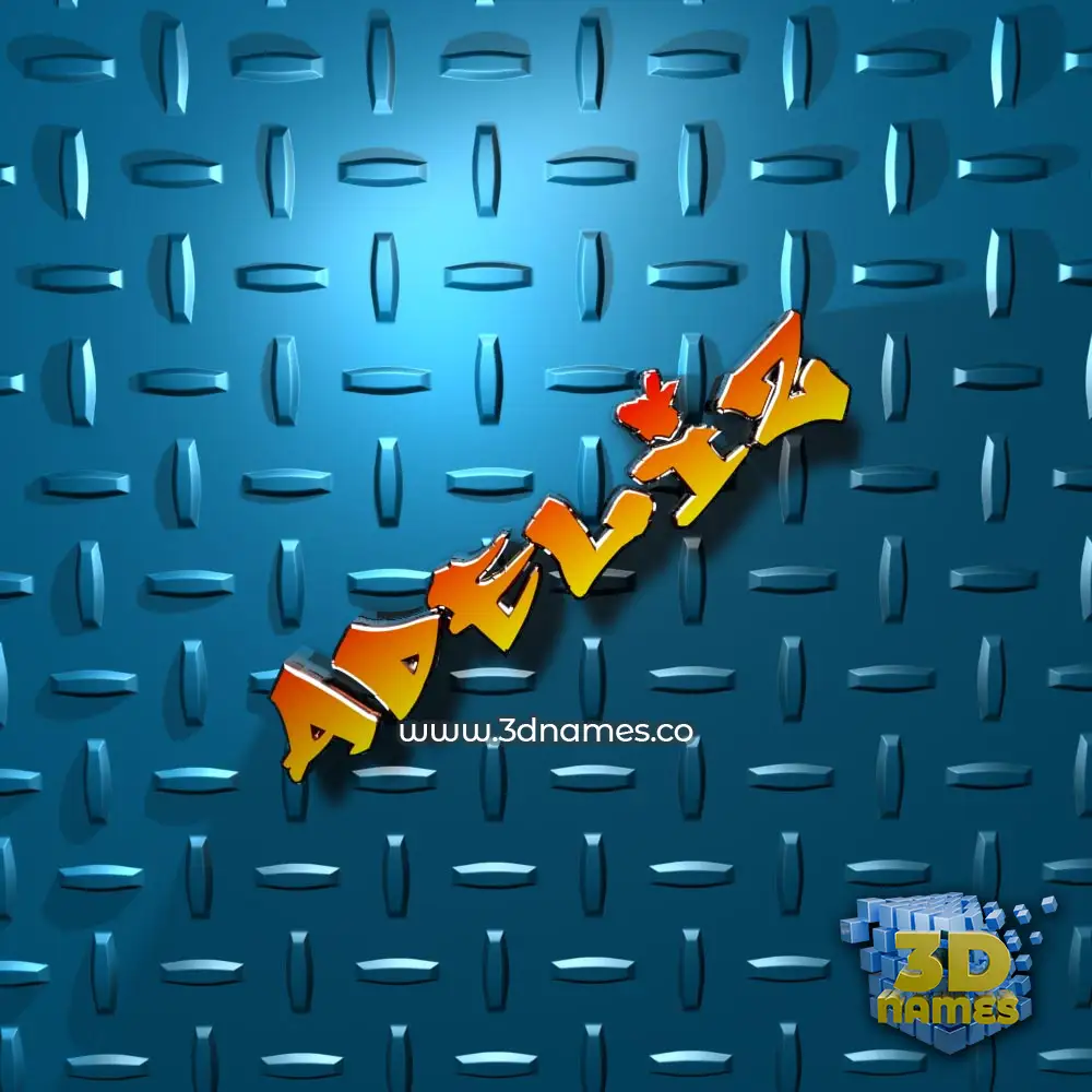 adeliz in Grid Style style - 3D name wallpaper