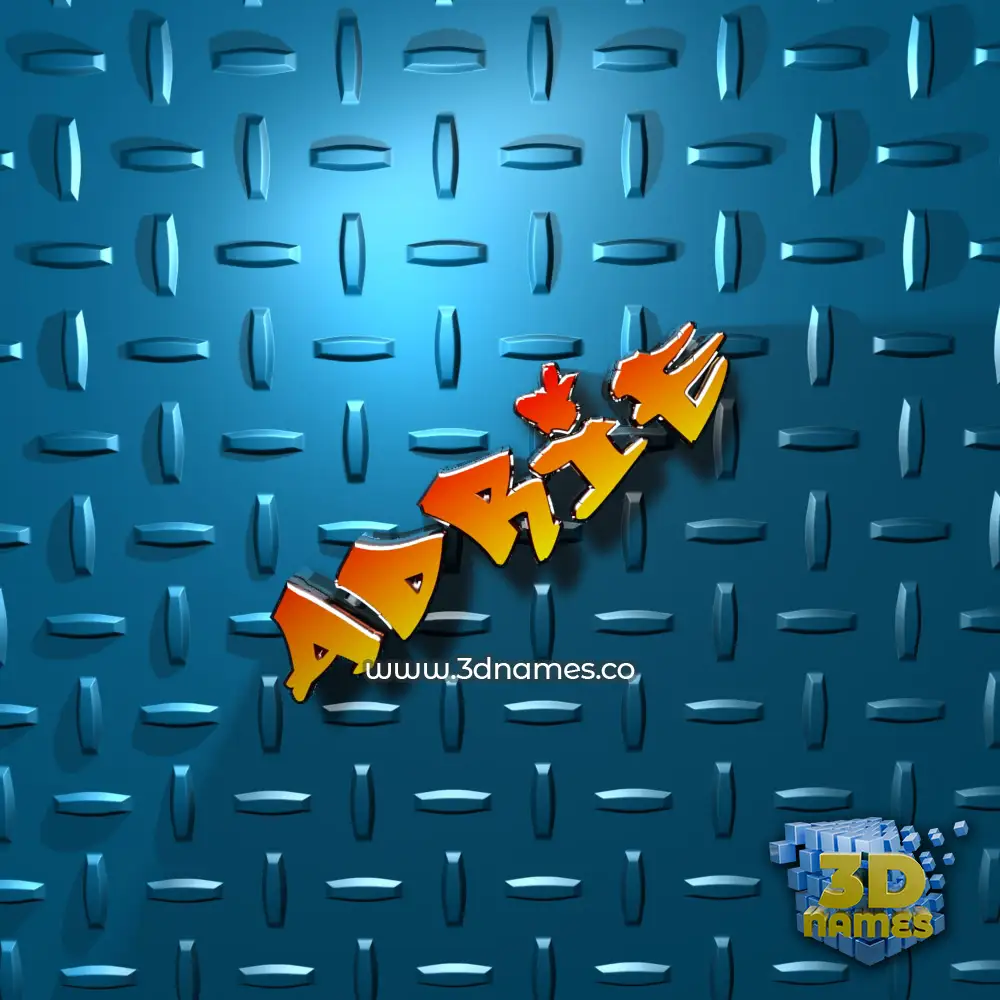 adrie in Grid Style style - 3D name wallpaper
