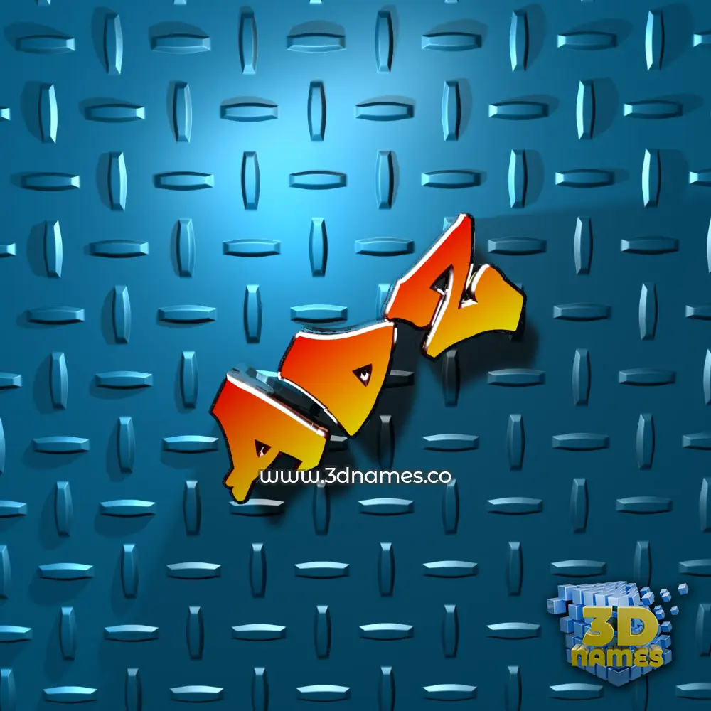 adz in Grid Style style - 3D name wallpaper