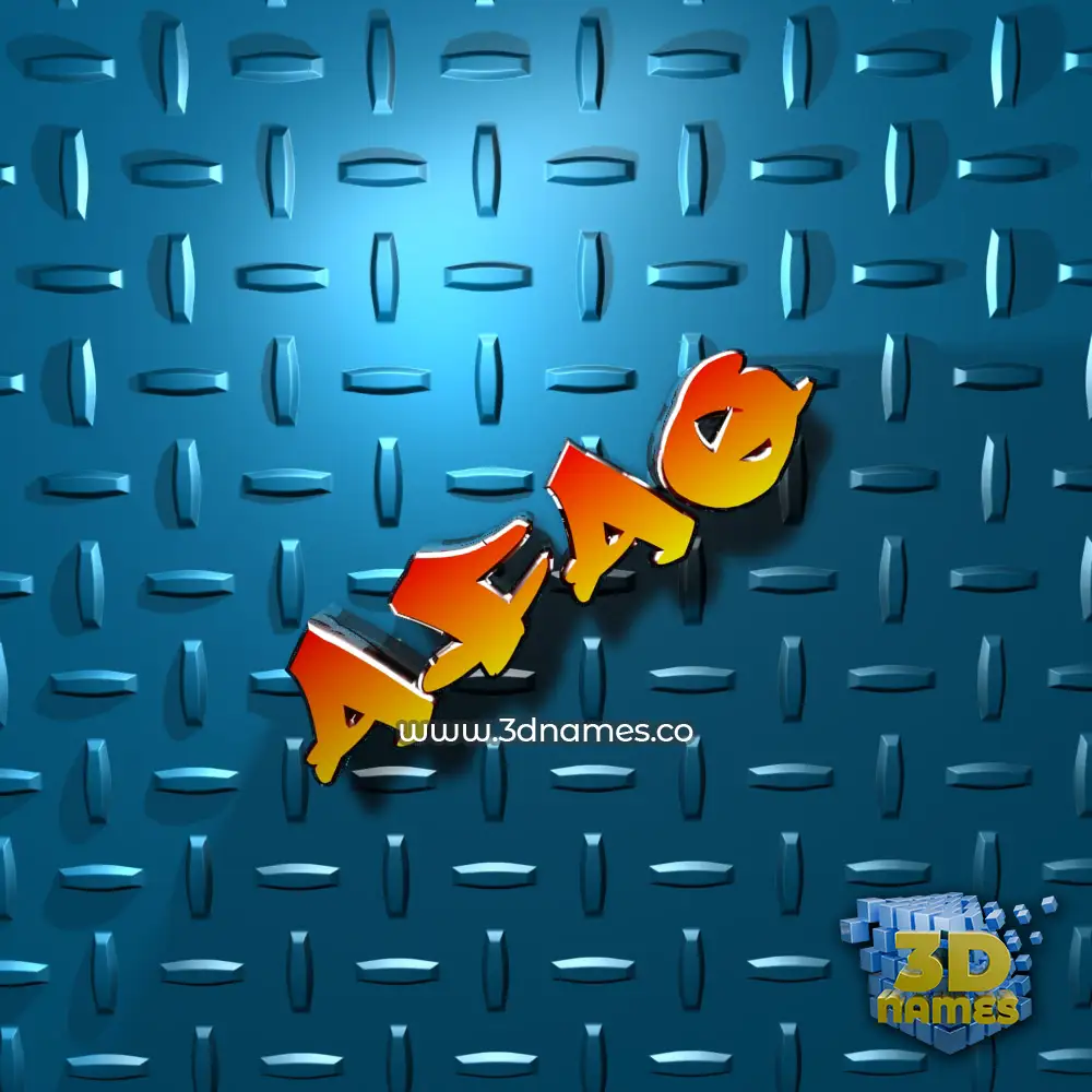 afaq in Grid Style style - 3D name wallpaper