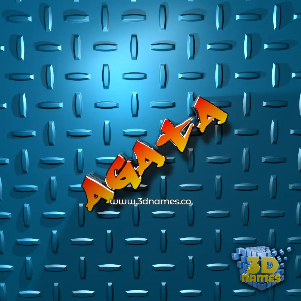 agata in Grid Style style - 3D name wallpaper