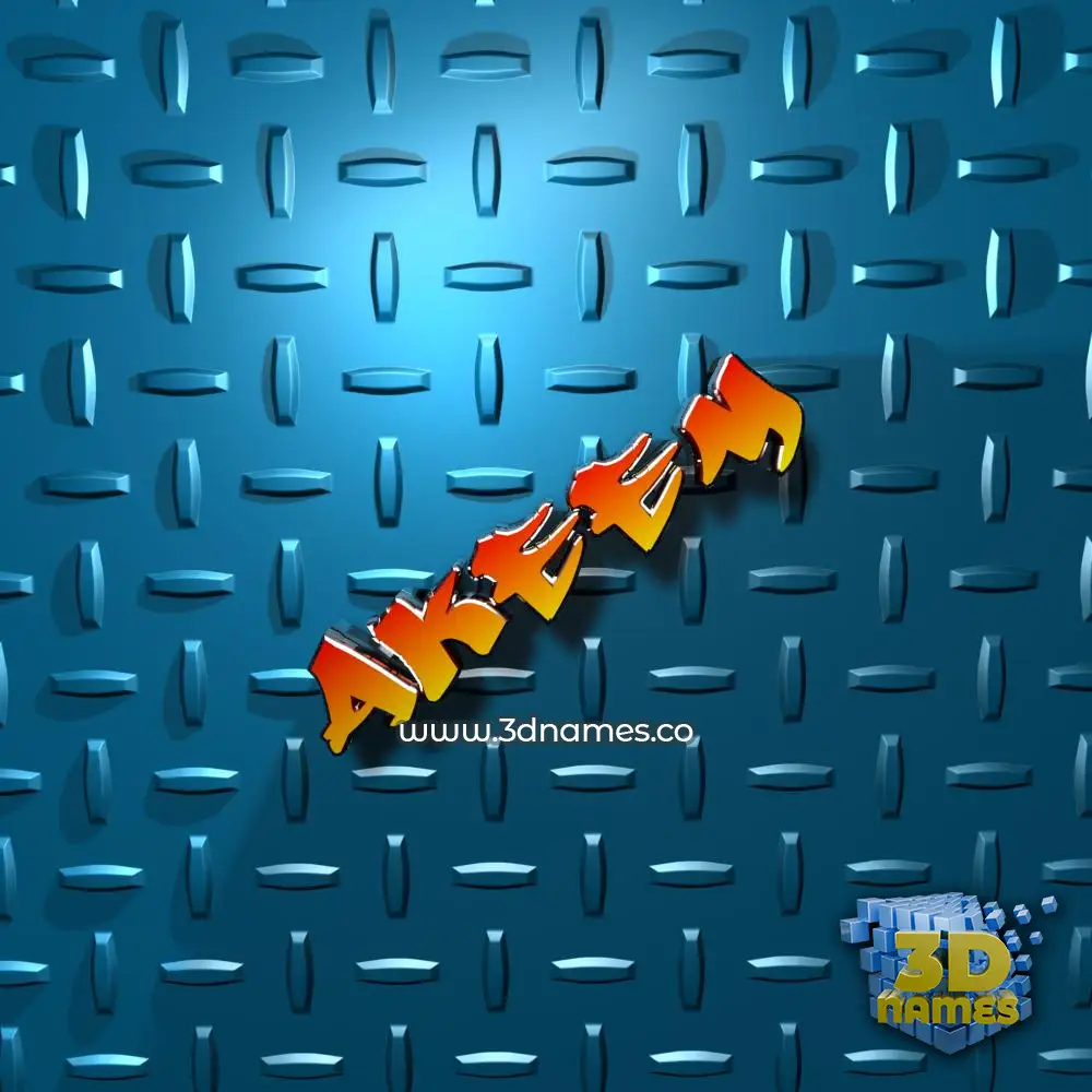 akeem in Grid Style style - 3D name wallpaper