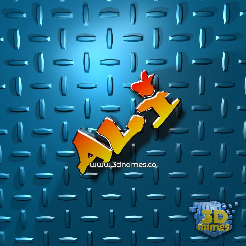 ali in Grid Style style - 3D name wallpaper